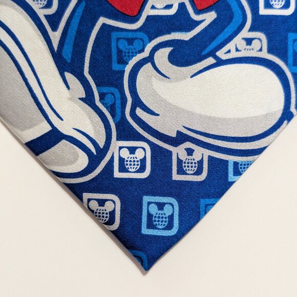 Disney Parks Blue Mickey Mouse Walt Disney World silk Tie - Picture 6 of 8